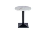 Mono table Round Marble White & Black