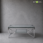 Silvery espresso coffee table - Image 2