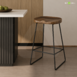 Sleek Barstool Wooden - Image 2