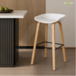 Sleek Wooden Leg White - Image 2