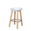 Sleek Wooden Leg White