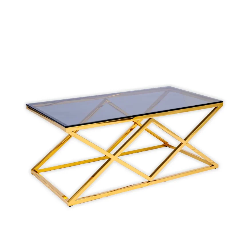 Golden latte coffee table