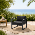 Vista Outdoor Chairs Black - Image 2
