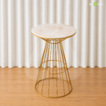 Oro Bar table Marble White & Brown - Image 2