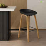 Sleek Wooden Leg Black - Image 2