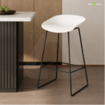 Sleek Barstool White - Image 2