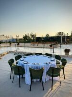 Grande Banquet Table With White Cover - Image 3