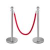 Silver poles & Red ropes