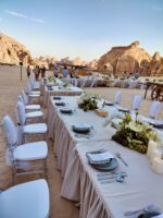 Recta Banquet Table With Beige Cover - Image 3