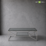 Silvery espresso coffee table black - Image 2