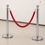 Silver poles & Red ropes - Image 2