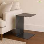 Silvery espresso side table - Image 2