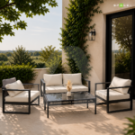 Vista outdoor chairs Double Seater white - Image 3
