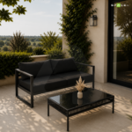 Vista outdoor chairs Double Seater Black - Image 2