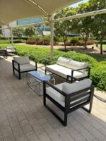 Vista Outdoor Chairs White - Image 3