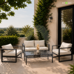 Vista outdoor chairs Double Seater white - Image 2