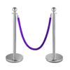 Silver poles & Purple ropes